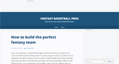 Desktop Screenshot of fantasybasketballpros.com